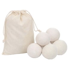 Essential Plus 烘衣機吸塵羊毛球 6.5cm, 白色, 6個