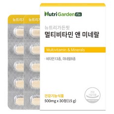 뉴트리가든핏 멀티비타민 앤 미네랄 15g, 1개, 30정