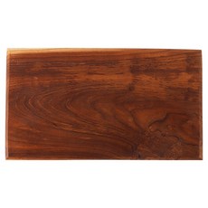 柚木實木雕刻方形木砧板, 混合色, 1個