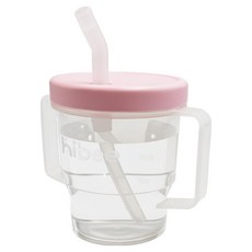 하이비 자기주도 흘림방지 양손빨대컵, 코튼핑크, 1개, 200ml