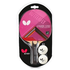 BUTTERFLY FL 橫拍桌球拍組, 1套, STAYER 1200(球拍)