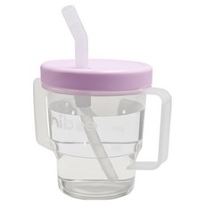하이비 자기주도 흘림방지 양손빨대컵, 퍼플밀크, 1개, 200ml