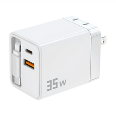 UTA 摺疊電源供應器 IC15, 白色, 1個