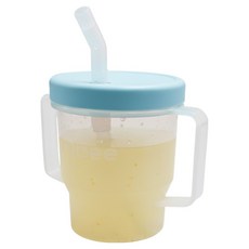 hibee 自主學習防漏雙柄吸管杯, 天空藍, 1個, 200ml
