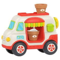 HUANGER OhBabyLaugh 手動泡泡霜淇淋車車, 紅色, 1個