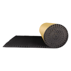 Delirium 阻燃牆壁寢室錄音室隔音吸音材料高密度一體成型泡棉 100 x 1000 x 5 cm, 黑色, 1個