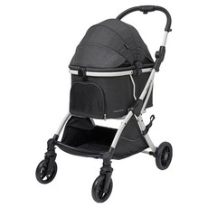 likalika 寵物 All Day Light 一體式第二代推車, 炭黑色, 1個