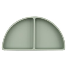 모두아이 유아용 반달 나눔 플레이트, 그린릴리, 1개