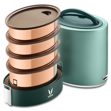 VAYA KOREA Tyffyn 保溫便當盒 1300ml, 綠色, 1個