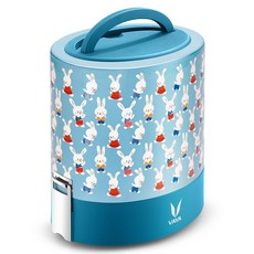 VAYA KOREA Tyffyn 保溫便當盒 1000ml, 1個, 兔子