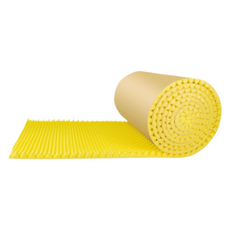 Delirium 阻燃壁掛式 臥室 錄音室 隔音 防音 吸音材料 高密度一體成型泡棉 100 x 1000 x 2 cm, 黃色, 1個