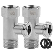 Beiru 不鏽鋼三通閥 15A, 2個