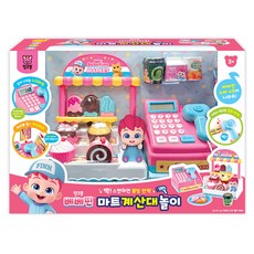 핑크퐁 베베핀 마트 계산대 놀이, 혼합색상, 1개