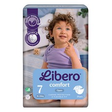 Libero 麗貝樂 嬰兒紙尿褲 Comfort 7號 16-26kg, 20片, 第7階段