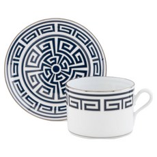 지노리1735이탈리아 LABIRINTO 티컵 + 소서 세트, 자피로, 1세트