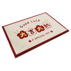 小麥購物 仿羊絨浴室地墊 CNY011, 多吉多利, 1個