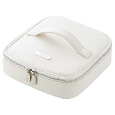 아멜리 트립 파우더룸 파우치, 1개, 화이트 아이보리