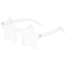 아베른 별파티 별모양 힙스터 선글라스, 투명, 1개