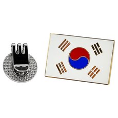 GIVOTGOLF 太極旗高級高爾夫球標記組, 金色, 1套