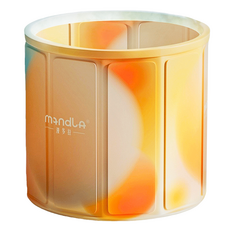 Mandla 圓形可折疊沐浴泡澡桶/全身洗澡盆/浴缸/兒童游泳桶, 幻彩藍橙, 1個