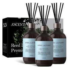 에이센트 퍼퓸드 디퓨저, 05 에이프릴런더리, 500ml, 3개