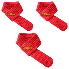 PETCO 新年寵物圍巾/春節喜慶毛線貓咪小狗圍脖 我要紅包, 紅色, 3個