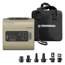 하이그라운즈 에어닷 휴대용 무선 전동 캠핑 에어 펌프, 샌드, 1개