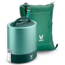Vaya Tyffyn 保溫便當盒 1L + 提袋組, 1套, 綠色
