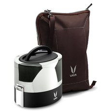 VAYA KOREA Tyffyn 保溫便當盒 600ml + 提袋組, 足球, 1套