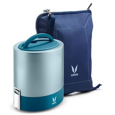 Vaya Tyffyn 保溫便當盒 1L + 提袋組, 1套, 藍色