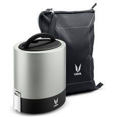 Vaya Tyffyn 保溫便當盒 1L + 提袋組, 1套, 銀色