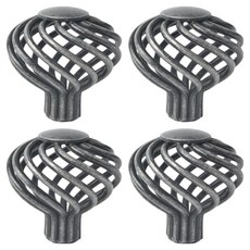 Jageunson a28 大型毛球麻花把手, 4個, 石古銅色