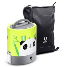Vaya Tyffyn 保溫便當盒 1L + 提袋組, 1套, 熊貓