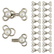 KHOOMIE 衣物掛鉤 20p + 掛環 20p 套組 5W0920, 銀色, 1套