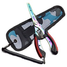 DEFENZEMAN 多功能針綁線器 鈦合金多功能釣魚鉗, 紅色, 1個