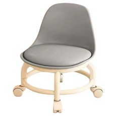 콤튼 바퀴 달린 작은 스툴 간이의자, 그레이, 1개