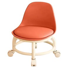 콤튼 무릎 지킴이 이동식 바퀴 낮은 작업 의자, 오렌지, 1개