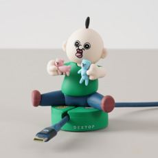 Dextop Bbangbbangyi的日常 磁吸公仔線材收納器套組, 混合色, 1.2m, 1個