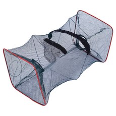 디펜즈만 민물 계곡 낚시 그물망 물고기 어망 사각통발, 블랙