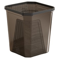 Mabsoshop 堅固方形基本款家用垃圾桶 BRP2763, 黑色