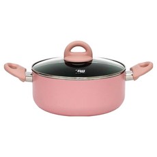 ELO 인덕션 IH 세라믹 코팅 양수냄비, 파스텔핑크, 1개, 20cm