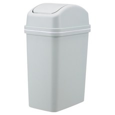 Mabso Shop 簡約手提辦公室家用垃圾桶 15L BRP2692, 灰色