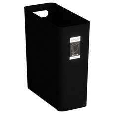 맙소샵 깔끔 심플 틈새 슬릿 거실 사무실 휴지통 BRP2745, 블랙