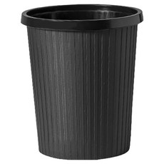 맙소샵 비닐고정 오픈형 깔끔정리 휴지통 BRP2756, 블랙