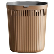 Mabso Shop 簡約按壓式家用大容量垃圾桶 BRP2748, 棕色