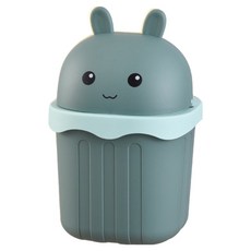 THE ZAKKA 兔子桌上型迷你垃圾桶, 綠色