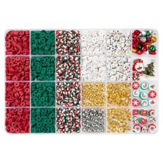 Koori 串珠手鍊項鍊工藝材料 聖誕飾品製作套組 5W0872, 混合色, 1套