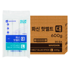 화신 핫멜트 글루 스틱 대 11mm 600g, 30개