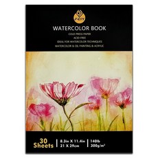 FEIY 水彩畫紙 素描本 繁華 5W0911 300g, 30個