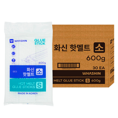 화신 핫멜트 글루 스틱 소 7mm 600g, 30개